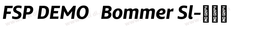 FSP DEMO   Bommer Sl字体转换
